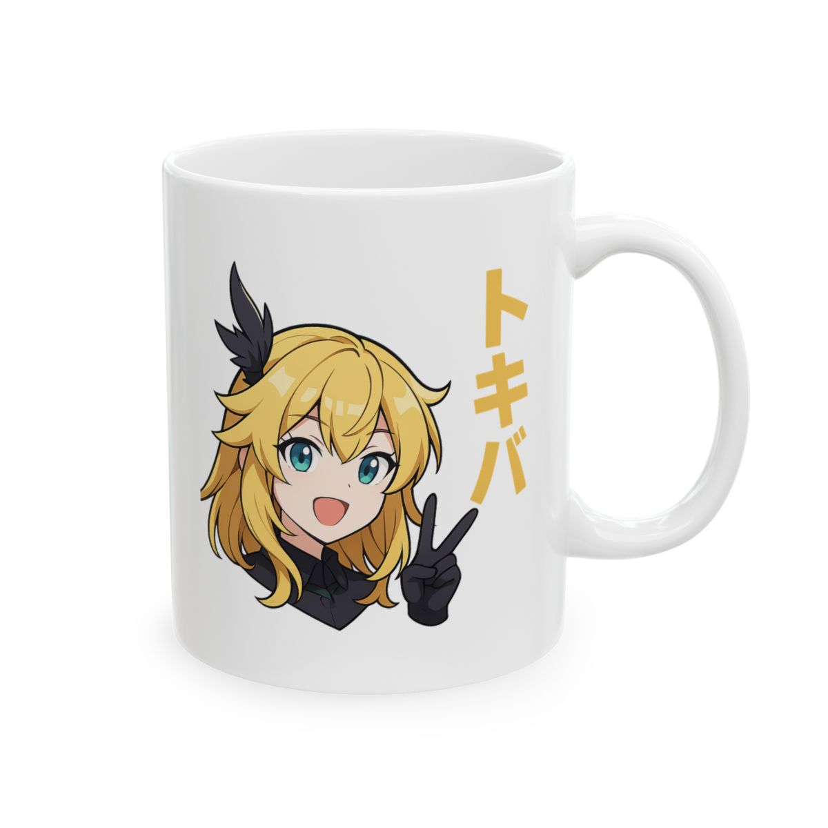 Sakura Meeting Dokibird | VTuber Coffee Mug, Dokibird Fan Gift, Anime Bird Cup