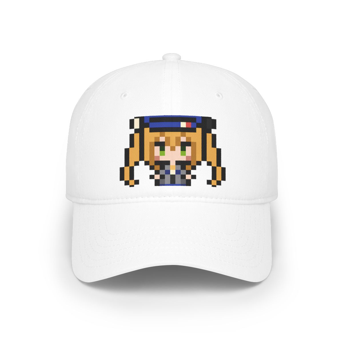 Cute Pixel Art Pigtails Character Sticker | Retro Vinyl Decal