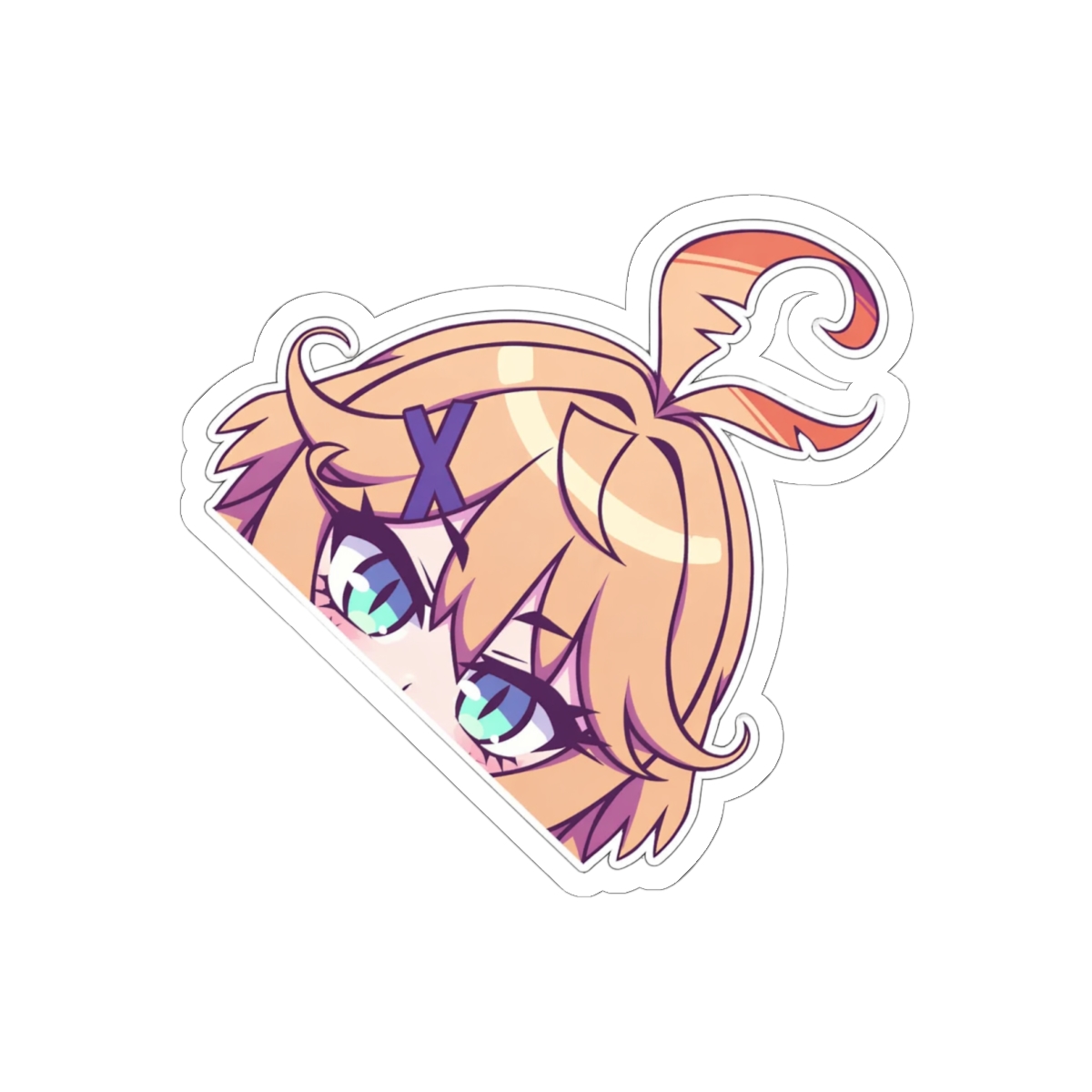 Mysterious Purple X Anime Character Sticker | Cute Vinyl Decal